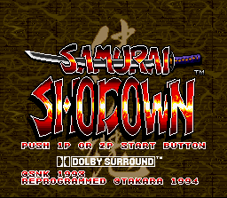 Samurai Shodown screenshot 3 for Super Nintendo
